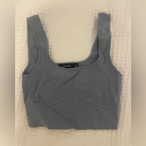 Blue crop top